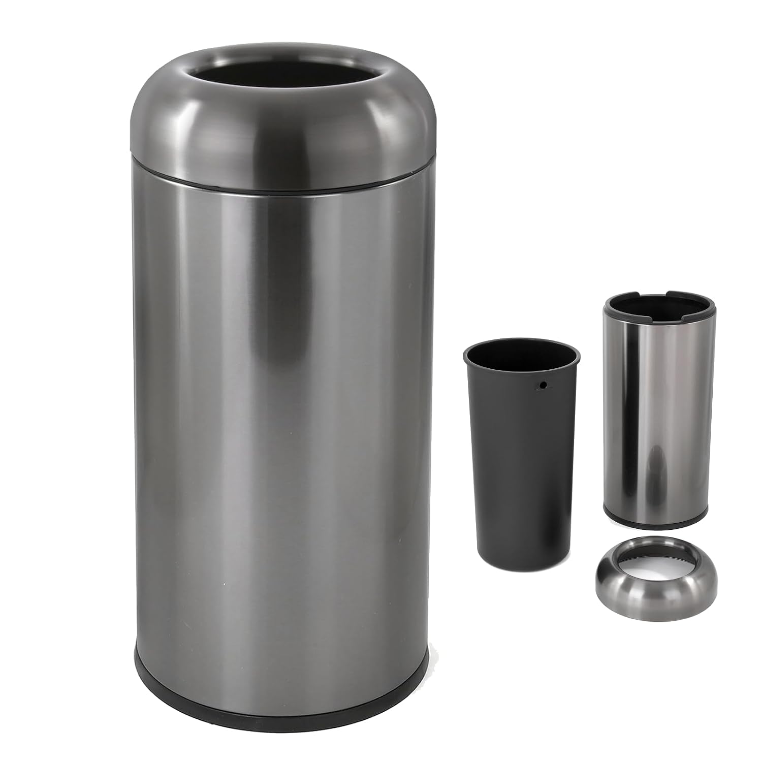 Dark‑Silver 16 Gallon Large Co - огляд і ціна Commercial Kitchen Bin