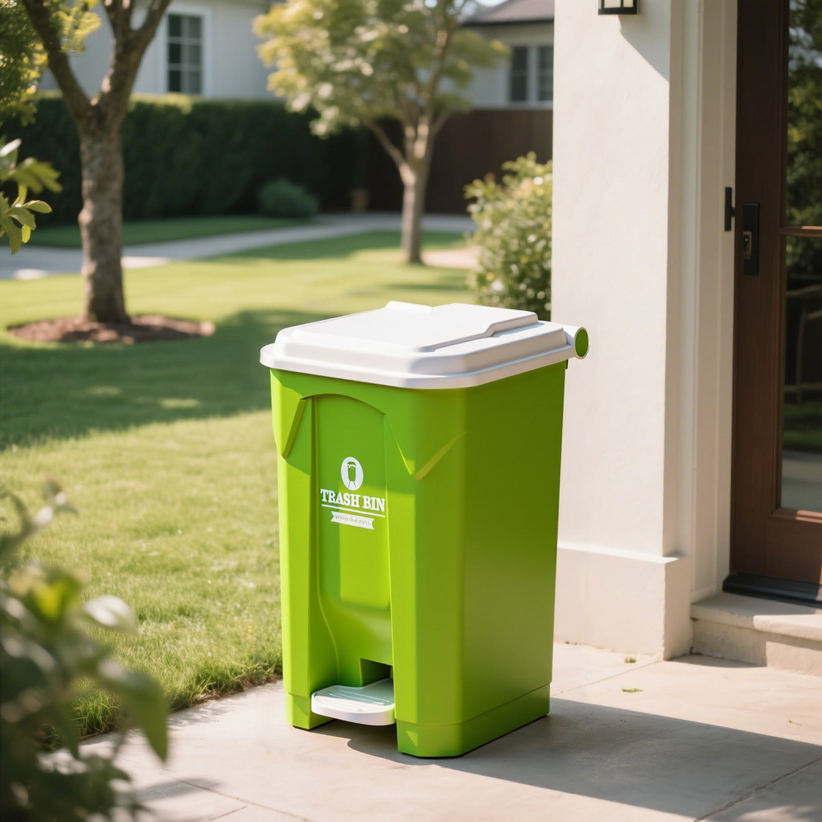 Large Outdoor Step Trash Can,  - огляд і ціна Commercial Kitchen Bin