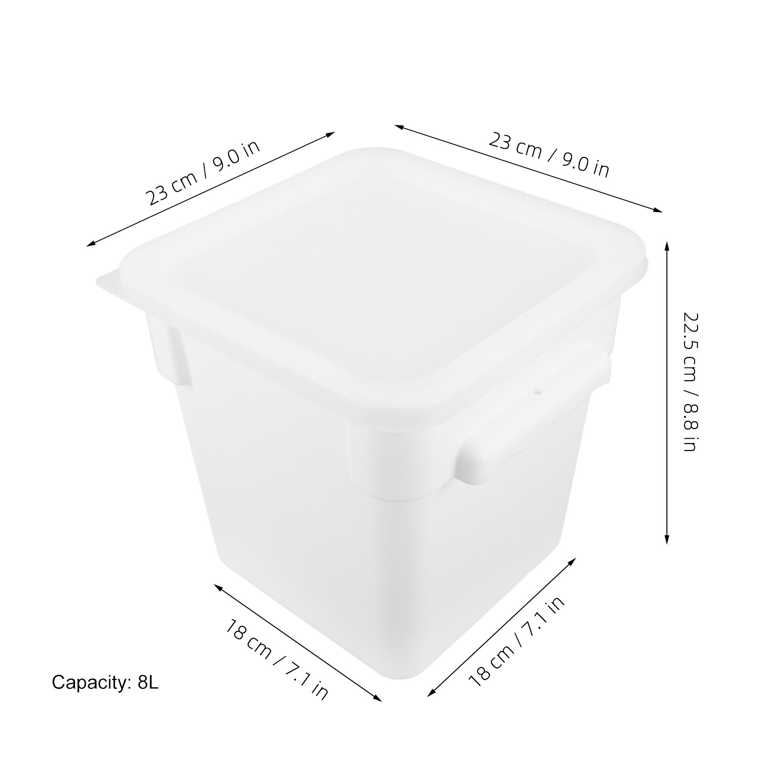 Plastic Square Commercial Stor - огляд і ціна Commercial Kitchen Bin